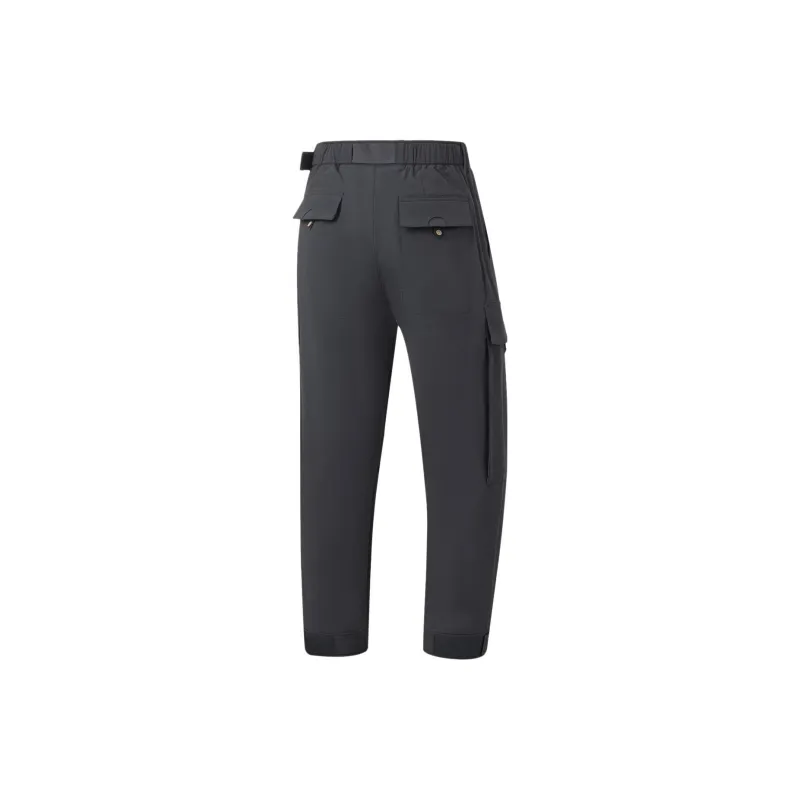 LiNing Casual Pants Men Charcoal Black-1