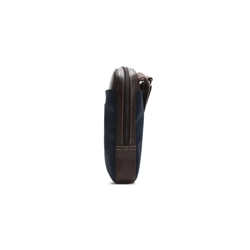 LONGCHAMP Boxford Cow Leather Trim Shoulder Bag Crossbody Bag Small Size Men's Blue-2