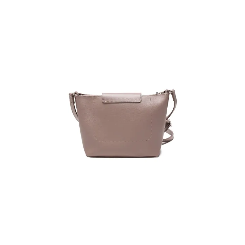 LONGCHAMP Le Pliage Canvas With Cow Leather Trim Shoulder Bag Crossbody Bag Regular Women's Camel Gray-2