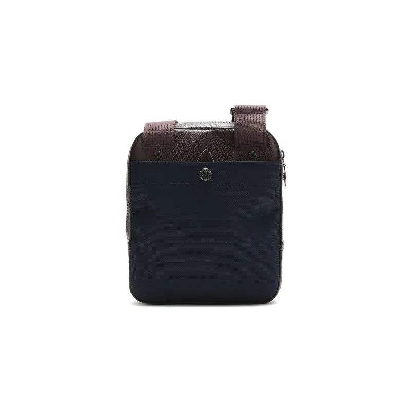 LONGCHAMP Boxford Cow Leather Trim Shoulder Bag Crossbody Bag Small Size Men's Blue-3