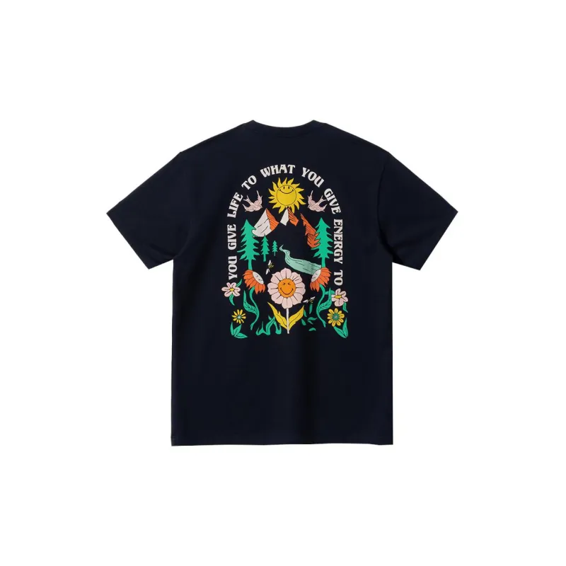 New Era New Era X SMILEYWORLD T Shirts Unisex Navy Blue-1