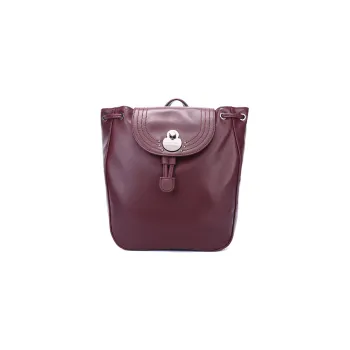 LONGCHAMP Le Pliage Sheepskin Backpack Regular Women's Pomegranate Red
