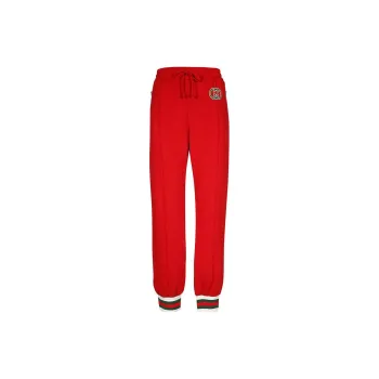 GUCCI SS23 Knitted Sports Pants Women's Red