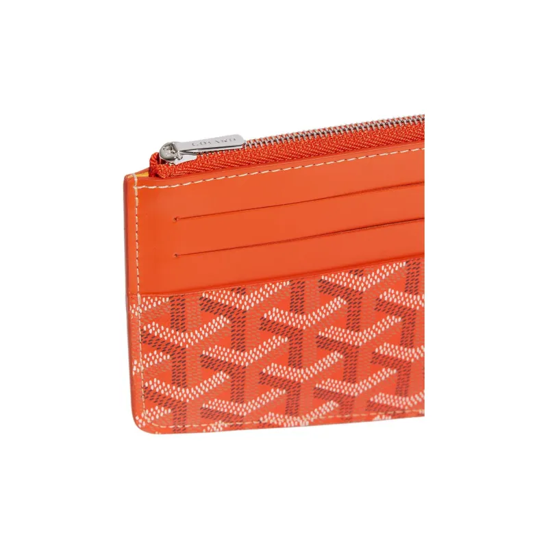 GOYARD Insert Louise Canvas With Leather Wallet Unisex Orange-3