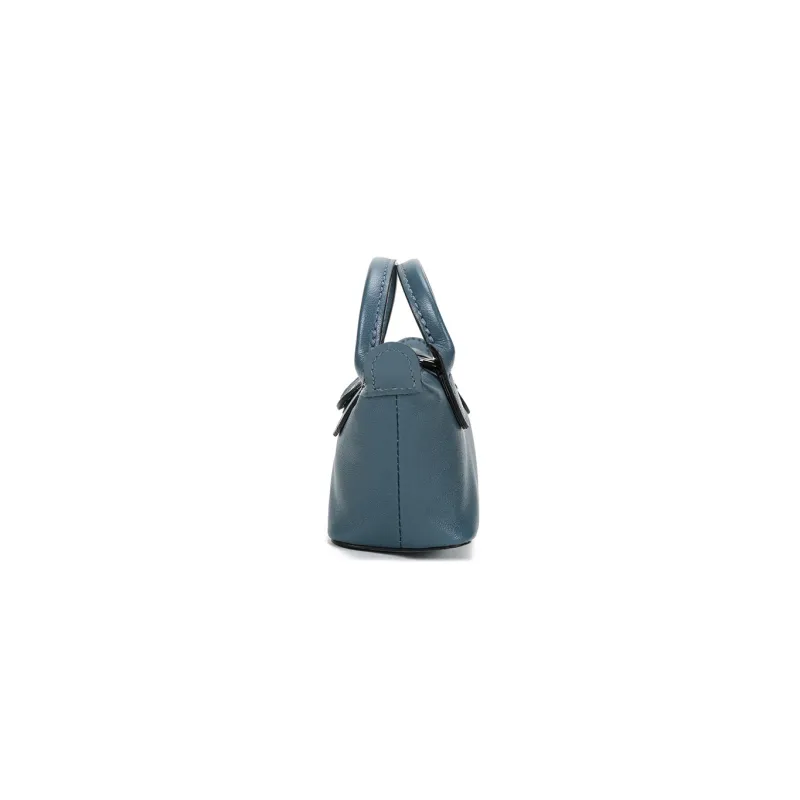 LONGCHAMP Le Pliage Cuir Sheepskin Crossbody Bag, Dumpling Bag, One Shoulder Handbag Mini Women's Nordic Colors-2