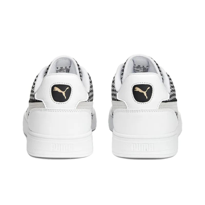PUMA Caven Dime Houndstooth 'White Black Gold'-4