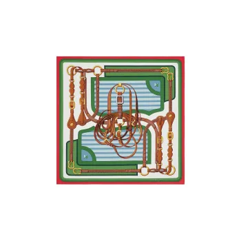 HERMES Silk Scarves Women's Multicolor