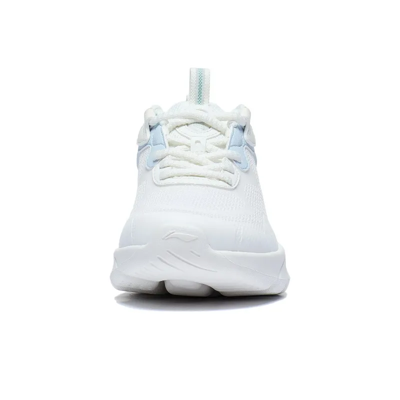 LiNing EasyFit Fle Cushioned Wear Resistant Breathable Low Top Casual Running Shoes Women's White Blue-3