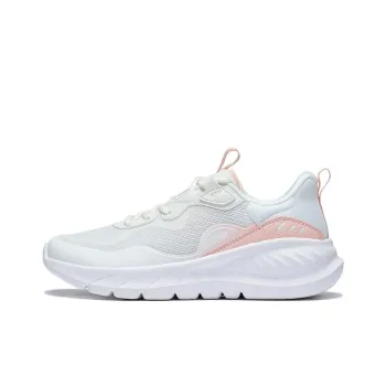 LiNing EasyFit Fle Cushioning Anti Slip Wear Resistant Breathability Low Top Running Shoes Women's White Pink