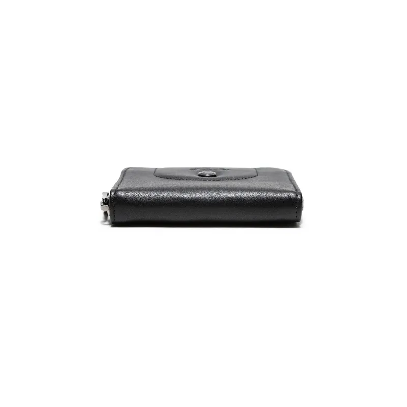 LONGCHAMP Le Pliage Cuir Sheepskin Card Clip Card Holder Women's Black-4