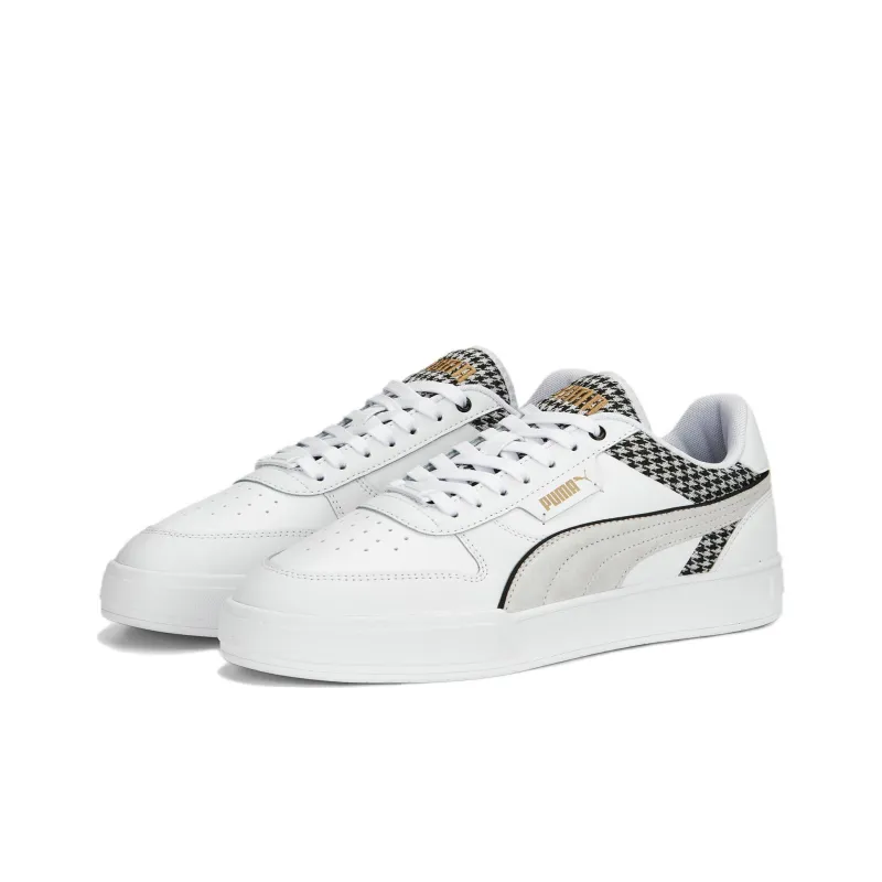 PUMA Caven Dime Houndstooth 'White Black Gold'-2