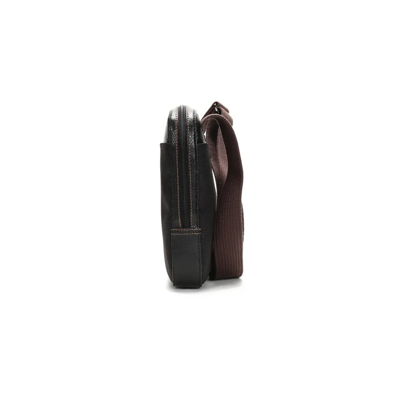 LONGCHAMP Boxford Cow Leather Trim Shoulder Bag Crossbody Bag Small Size Men's Black-2