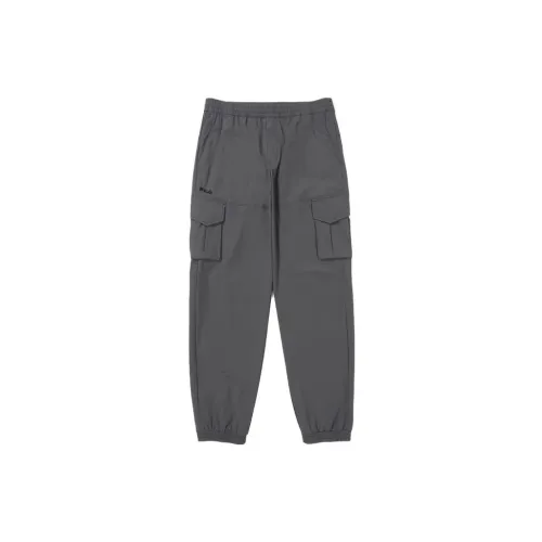 FILA Knitted Sweatpants Unisex Gray