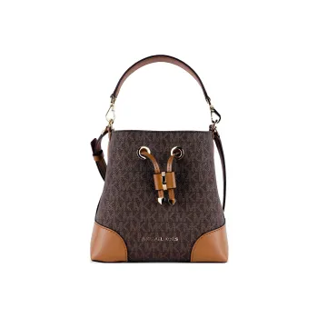 MICHAEL KORS Mercer Cow Leather Bucket Bags Shoulder Bag Crossbody Bag Extra Small Women's Acorn Brown