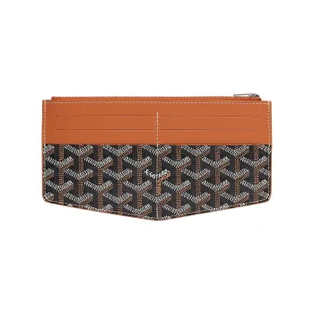 GOYARD Insert Louise Canvas With Leather Wallet Unisex Brown