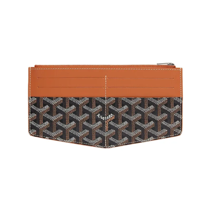 GOYARD Insert Louise Canvas With Leather Wallet Unisex Brown-0