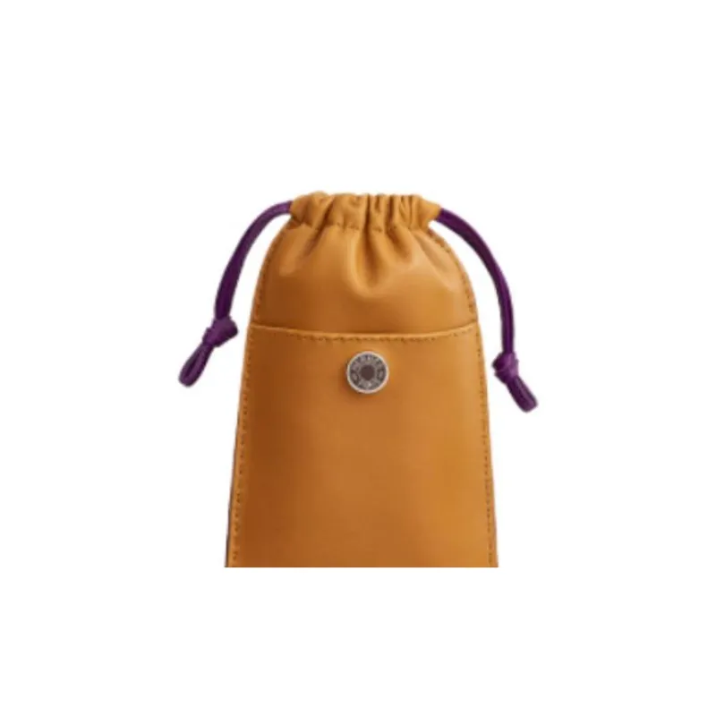 HERMES Milo Lambskin Swift Calfskin Cell Phone Pouch Women's Sesame/Violet/Sesame/Horseback Red-1