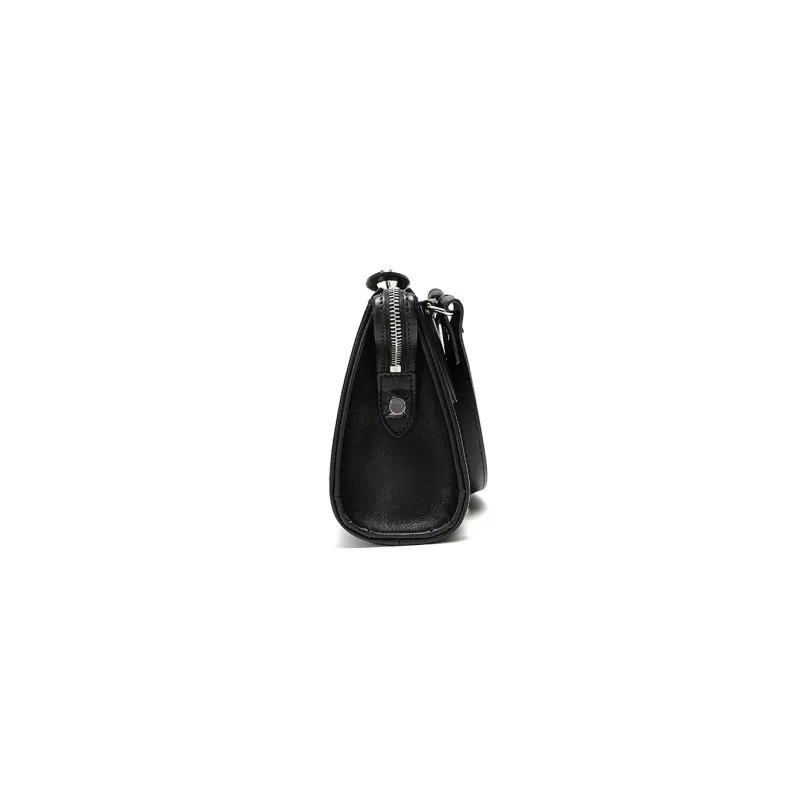 LONGCHAMP Le Pliage Leather Crossbody Bag Shoulder Bag Women's Black-2