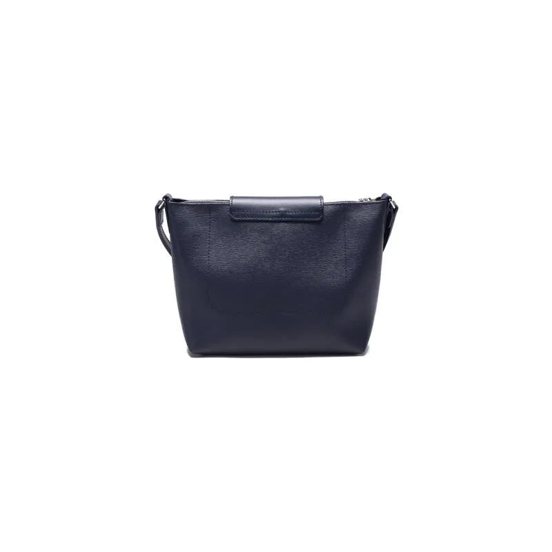 LONGCHAMP Le Pliage City Coated Canvas With Leather Trim Shoulder Bag, Crossbody Bag Regular Women's Dark Blue-2