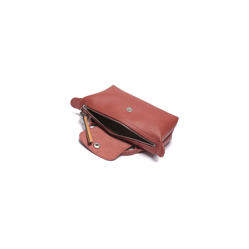 LONGCHAMP Le Pliage City Coated Canvas With Leather Trim Dumpling Bag Handbags Regular Women's Orange-5