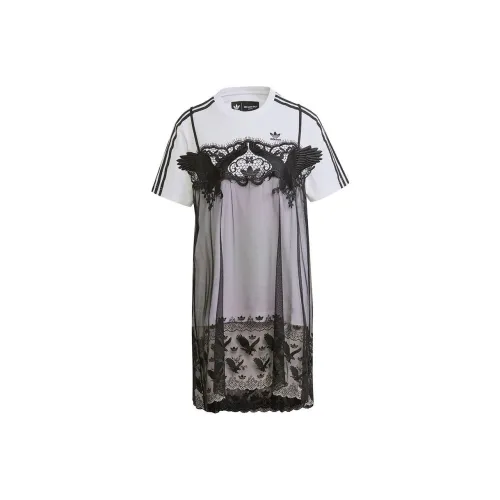 Adidas Lace T-shirt Dress White