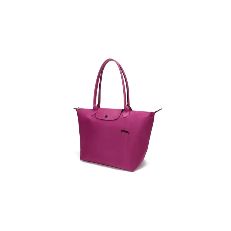 LONGCHAMP Le Pliage Club Nylon Fabric Crossbody Handbag, Shoulder Bag Trumpets Women's Fuchsia-1