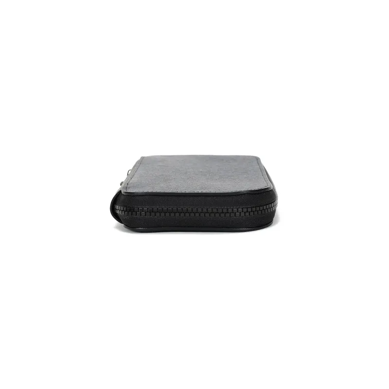 LONGCHAMP Le Pliage Cow Leather Clutches Wallets Unisex Black Navy Blue-5