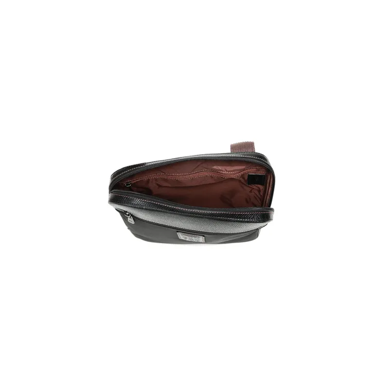 LONGCHAMP Boxford Fabric With Leather Shoulder Bag Crossbody Bag Men's Black-5