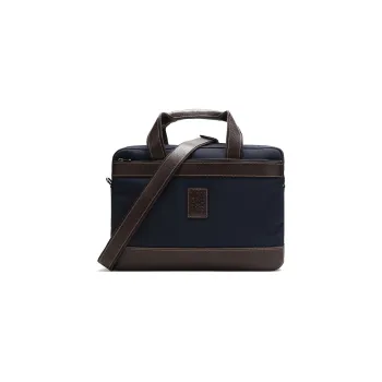 LONGCHAMP Boxford Fabric Laptop Bag Briefcase Portable Crossbody Bag Shoulder Bag Regular Men's Blue Brown