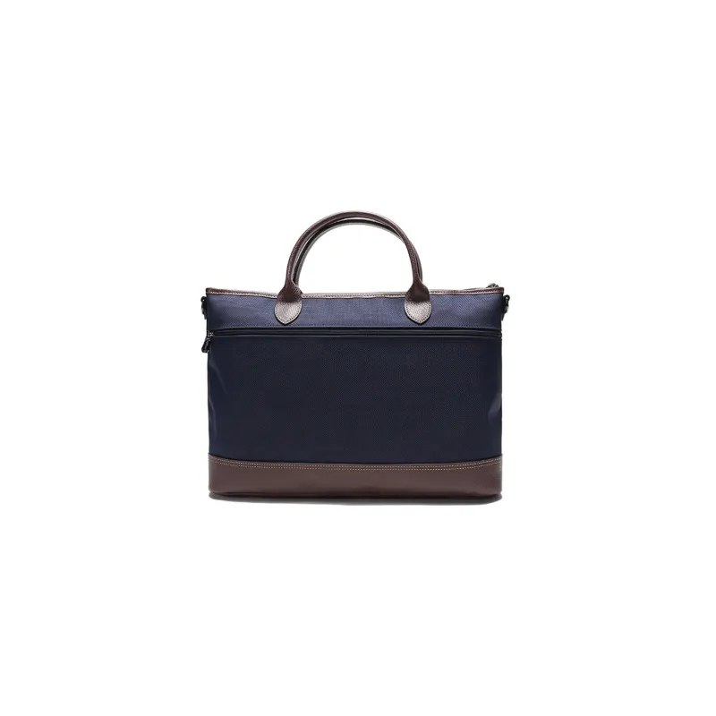 LONGCHAMP Boxford Large Cow Leather Briefcases Small Size Men's Blue-2
