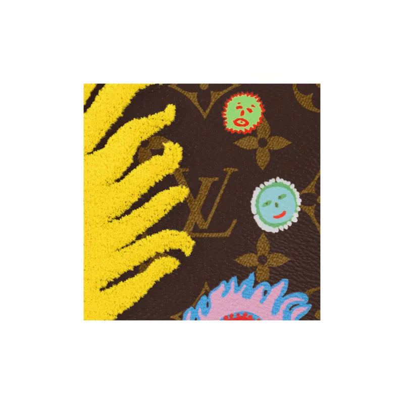 LOUIS VUITTON Lv X Yk Speedy Bandouliere 25 Face Print And Embroidery-5