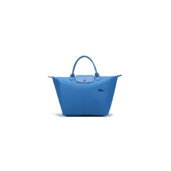 LONGCHAMP Le Pliage Club Fabric Dumpling Bag Handbag Medium Size Women's Blue