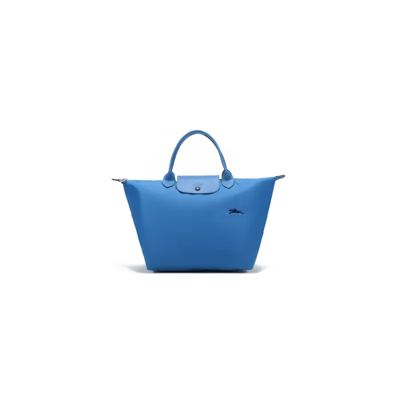 LONGCHAMP Le Pliage Club Fabric Dumpling Bag Handbag Medium Size Women's Blue-0