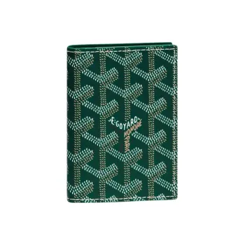 GOYARD SAINT-MARC Canvas With Leather Card Holder Unisex Green