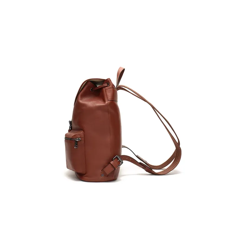 LONGCHAMP 3D Cow Leather Laptop Backpack Medium Size Women's Cognac-2