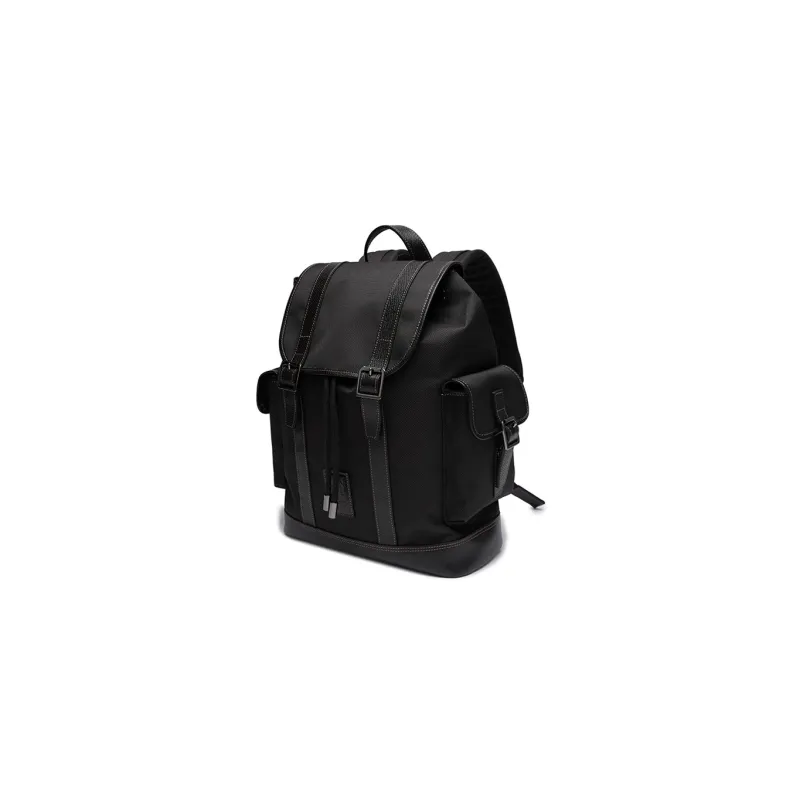 LONGCHAMP Boxford Cow Leather Backpack Regular Men's Black-1