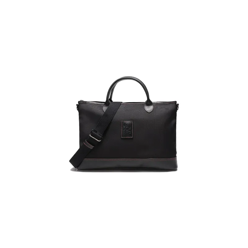 LONGCHAMP Boxford Portable One Shoulder Crossbody Briefcase Trumpets Men's Black-0