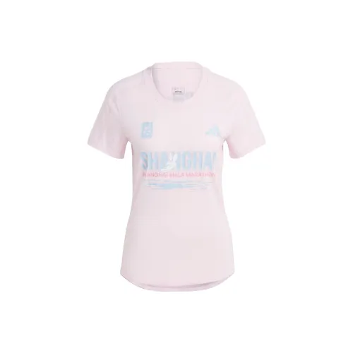 Adidas T-Shirts Women's Clear Pink