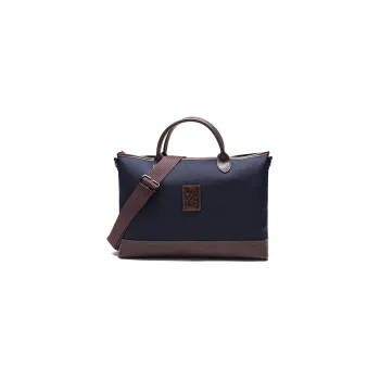 LONGCHAMP Boxford Large Cow Leather Briefcases Small Size Men's Blue