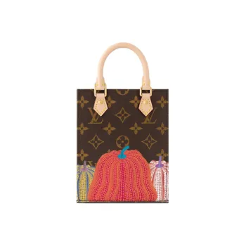 LOUIS VUITTON Lv X Yk Petit Sac Plat Pumpkin Print