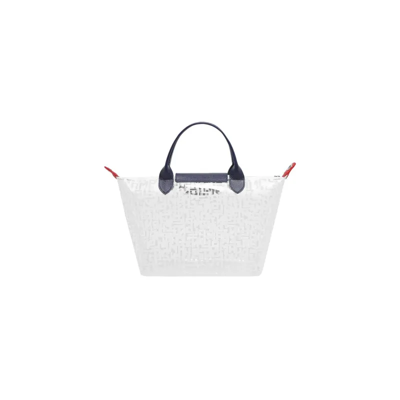 LONGCHAMP Le Pliage LGP PVC Portable Crossbody Bag Shoulder Bag Small Size Unisex White-2