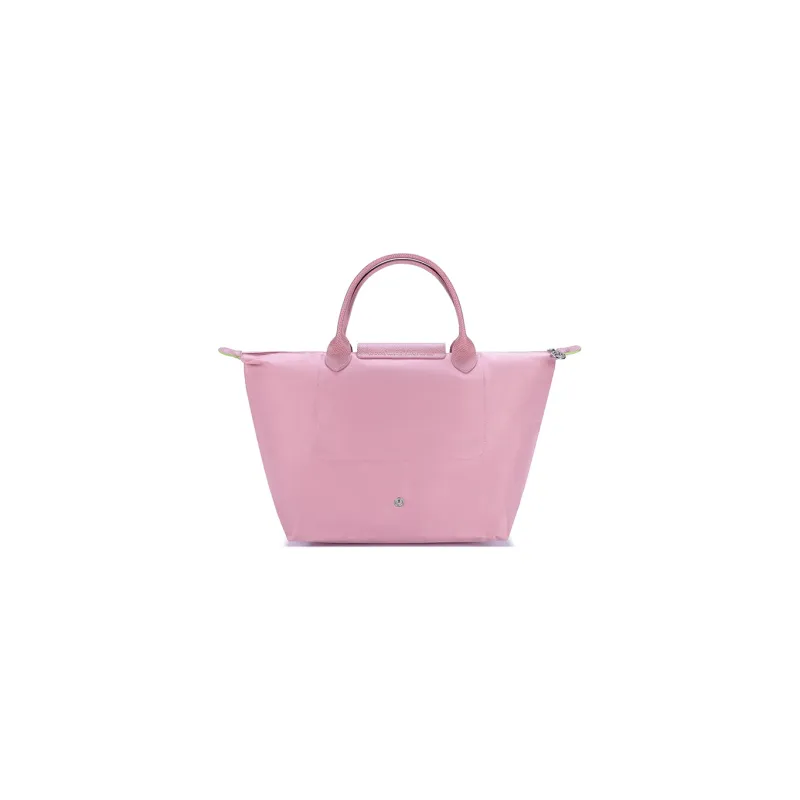 LONGCHAMP Le Pliage Green Canvas With Leather Trim Canvas Bag, Dumpling Bag, Handbag Medium Size Women's Pink-3