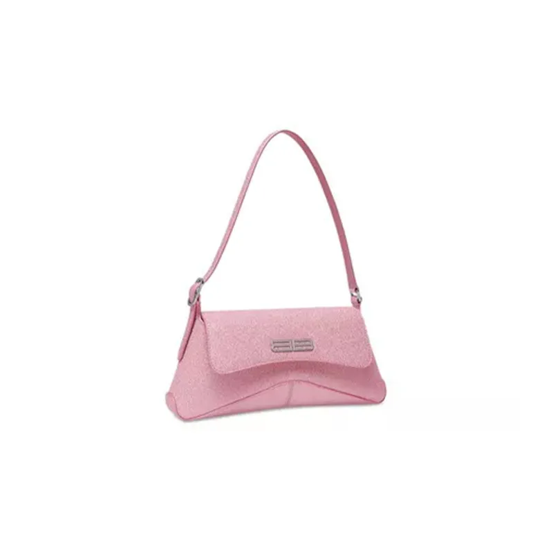 Balenciaga Polyester Shoulder Bag, Crossbody Bag Trumpets Women's Pink-2