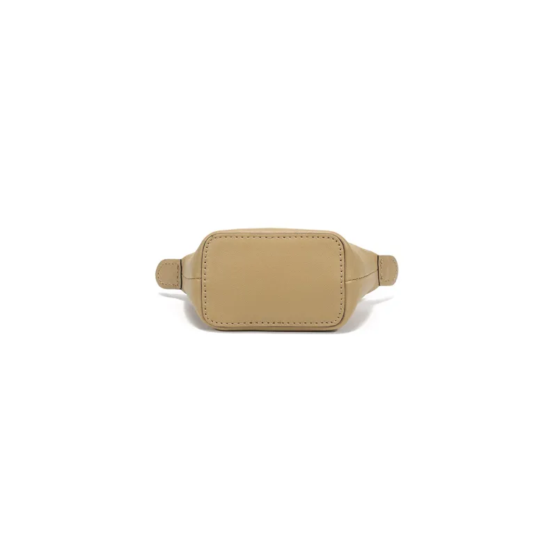LONGCHAMP Le Pliage Cuir Sheepskin Portable Crossbody Bag, Shoulder Bag Women's Khaki-4