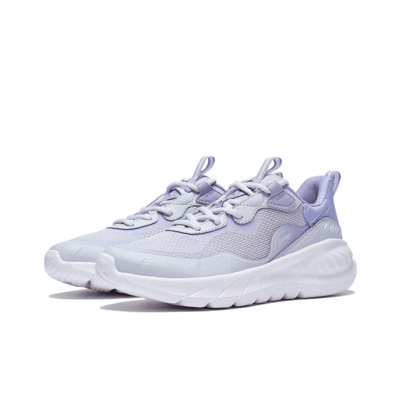 LiNing EasyFit Fle Wear-Resistant Breathable Cushioning Low-Top Running Shoes Women's Light Dusty Purple-2