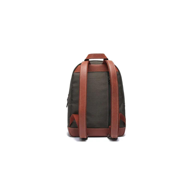 LONGCHAMP Boxford Canvas With Leather Trim Backpack Regular Men's Brown-3