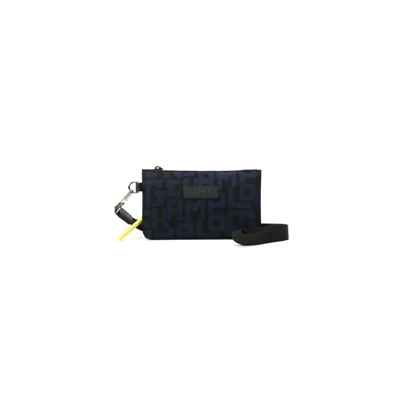 LONGCHAMP Le Pliage LGP Fabric Clutch Women's Black Navy Blue-0