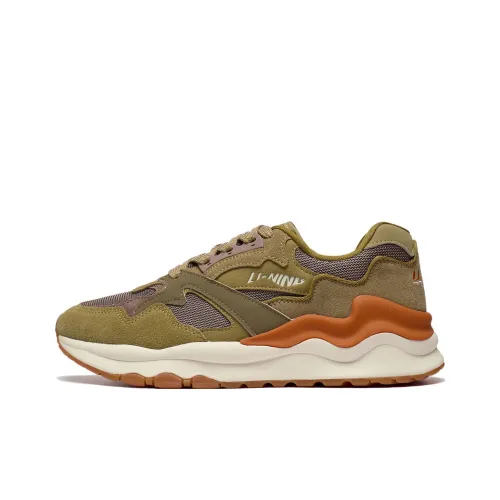 LiNing 001 Mountain Sea Anti Slip Wear Resistant Low Top Sports Casual Shoes Men's Mushroom Brown