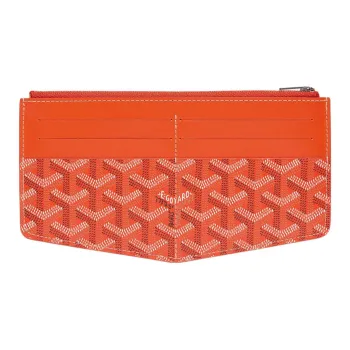 GOYARD Insert Louise Canvas With Leather Wallet Unisex Orange