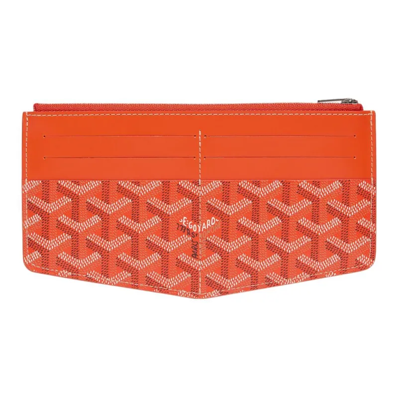 GOYARD Insert Louise Canvas With Leather Wallet Unisex Orange-0